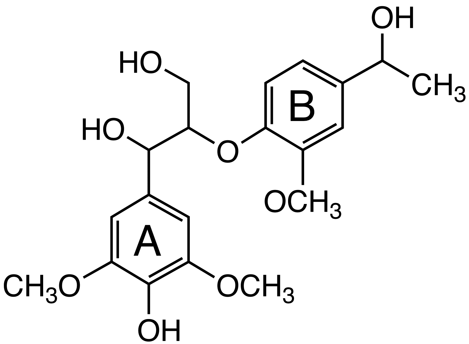 1-(4-Hydroxy-3,5-dimethoxyphenyl)-2-[4-(1-hydroxyethyl)-2-methoxyphenoxy]propane-1,3-diol image
