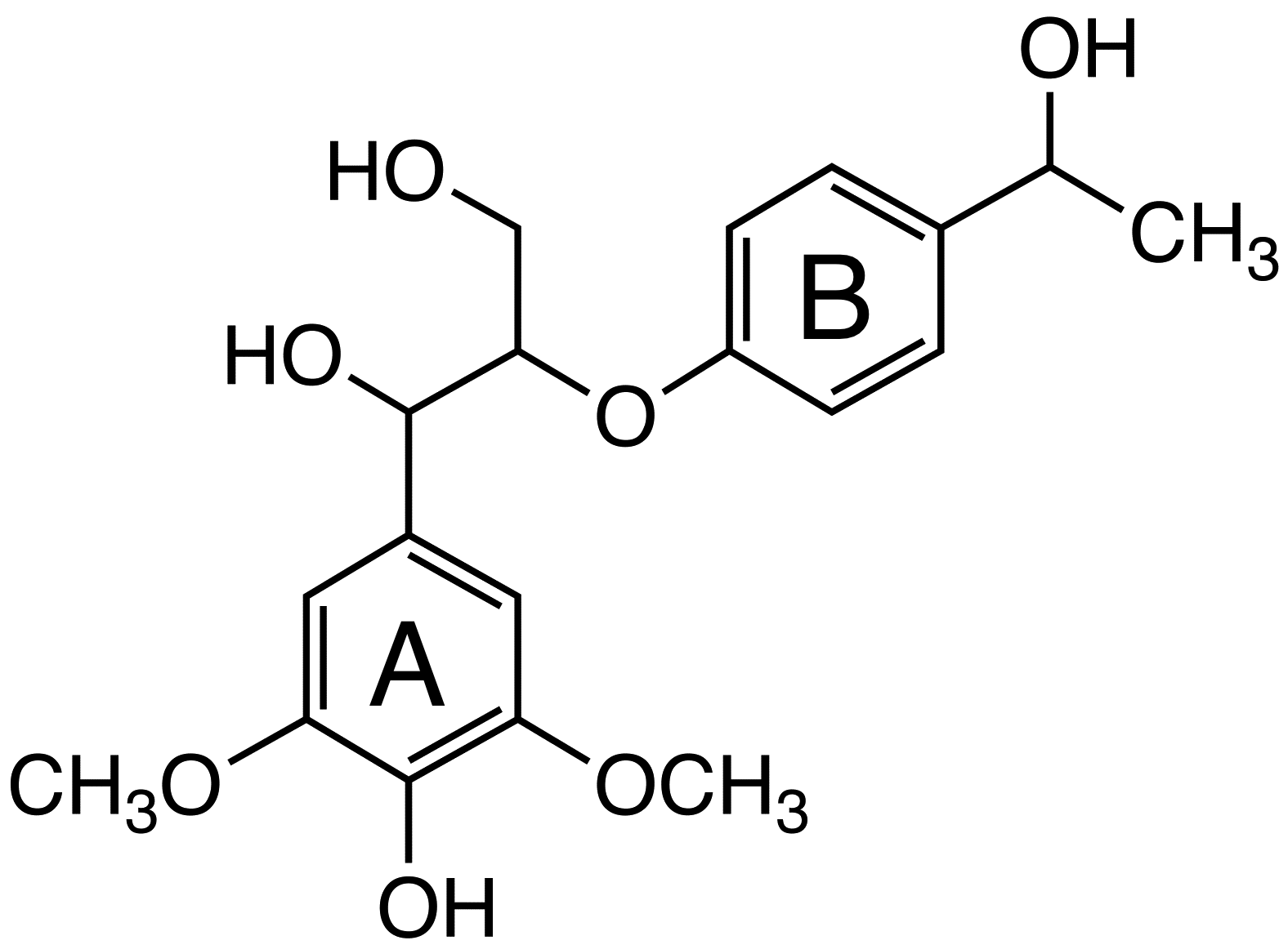 1-(4-Hydroxy-3,5-dimethoxyphenyl)-2-[4-(1-hydroxyethyl)phenoxy]propane-1,3-diol image